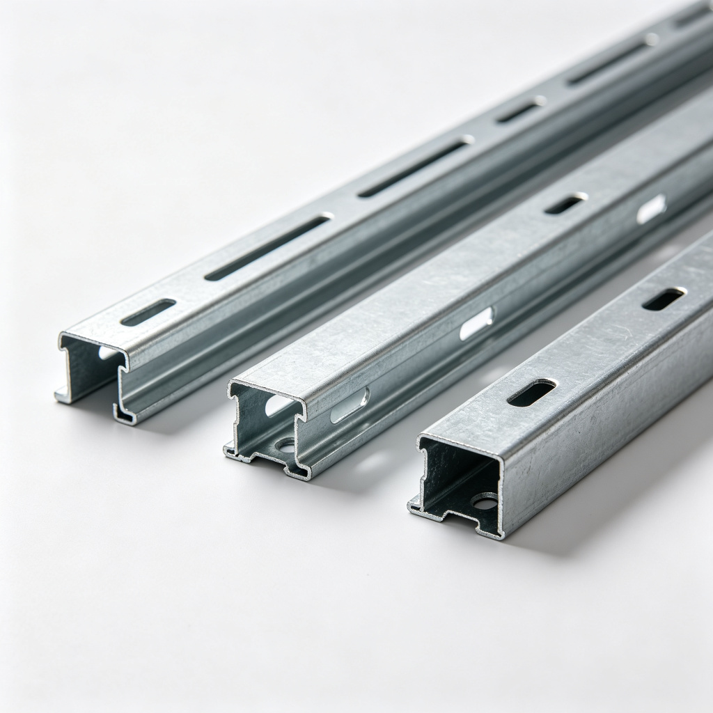Galvanized PV mounting C-channel rails for solar installations